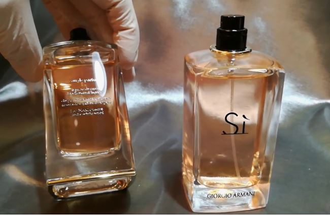 تشخیص عطر اصل از تقلبی از روی شیشه